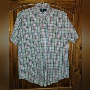 Men's Ralph Lauren S/S plaid Shirt Large  Like New